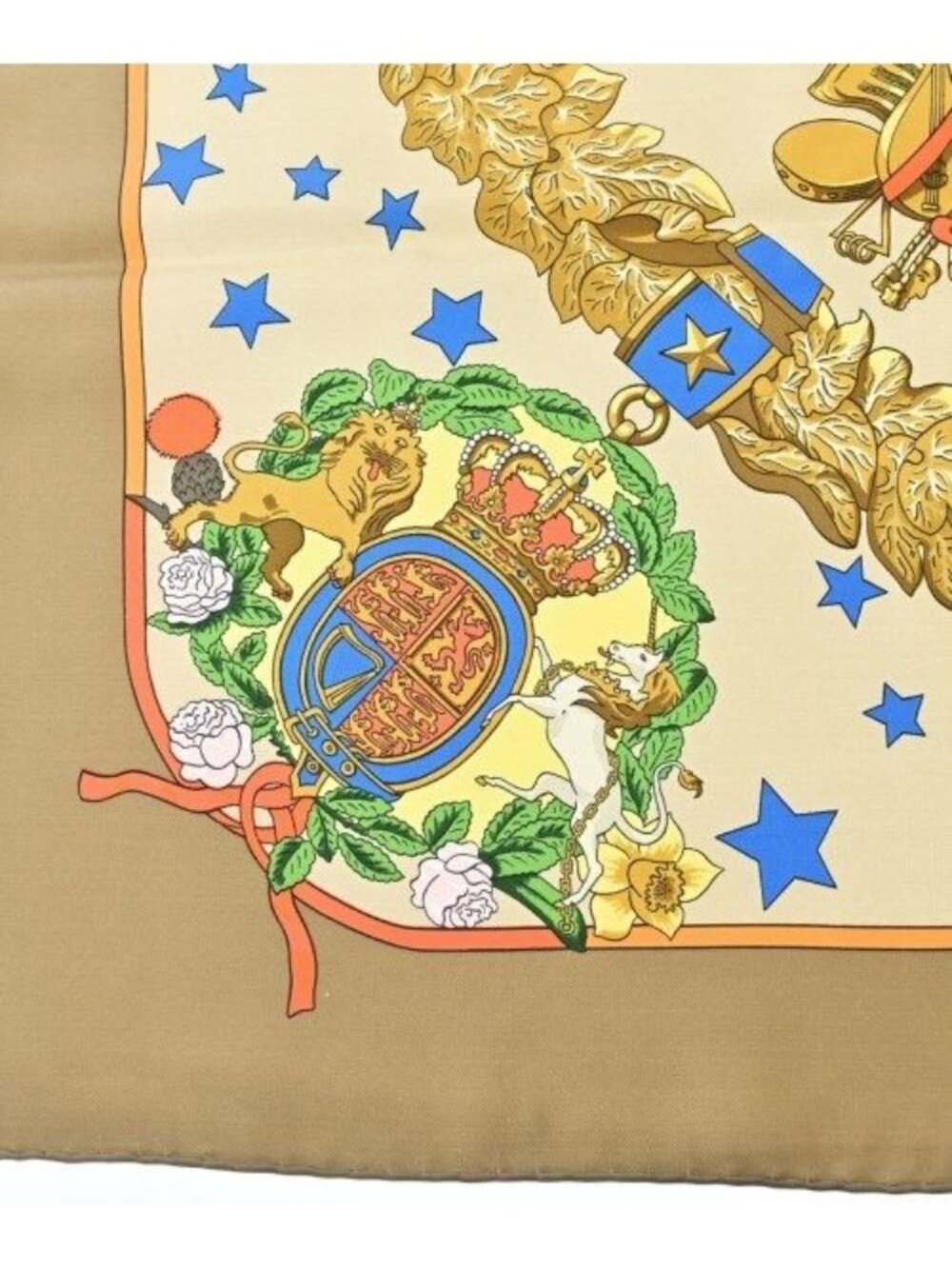 Hermes Bandana Scarf Beige - Picture 4 of 6